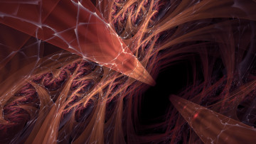 Картинка 3д графика fractal фракталы фон узор цвета изгибы линии