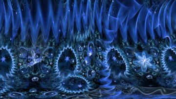 Картинка 3д графика fractal фракталы фон узор цвета изгибы линии