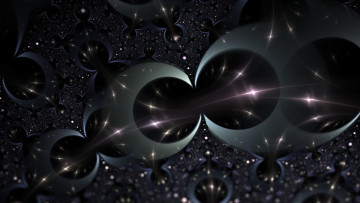 Картинка 3д графика fractal фракталы изгибы цвета узор фон линии