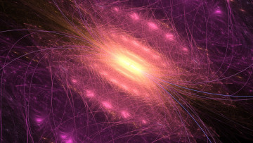 Картинка 3д графика fractal фракталы темный изгибы узор линии фон цвета