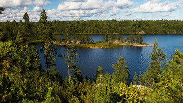 Картинка природа реки озера ладога