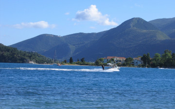 Картинка природа моря океаны облака горы море