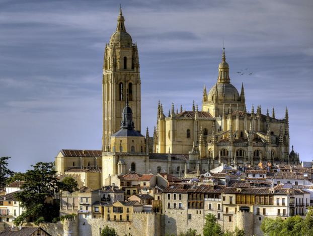 Обои картинки фото сеговия, испания, города, католические, соборы, костелы, аббатства, собор, архитектура