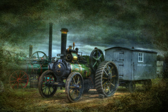 Картинка техника тракторы прицеп паровой трактор
