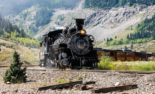 Обои картинки фото техника, паровозы, паровоз, железная, дорога