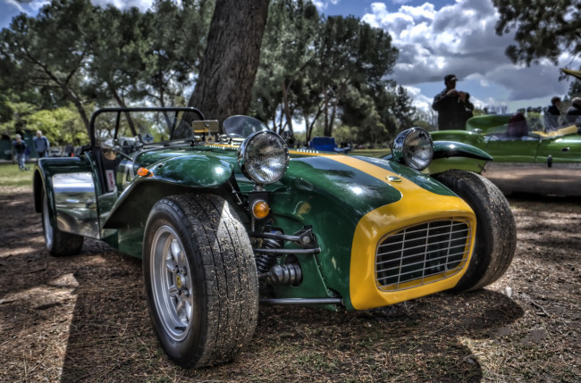 Обои картинки фото lotus super 7, автомобили, выставки и уличные фото, выставка, автошоу