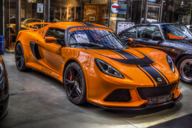 Обои картинки фото lotus exige, автомобили, выставки и уличные фото, выставка, автошоу