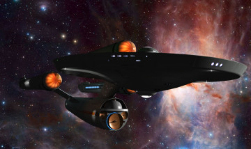 обоя видео игры, star trek online, космический, корабль, полет, вселенная, планета