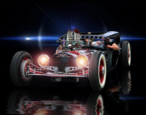 Обои картинки фото автомобили, 3д, монстр