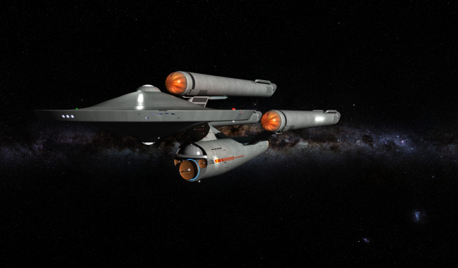 Обои картинки фото видео игры, star trek online, космический, корабль, полет, вселенная