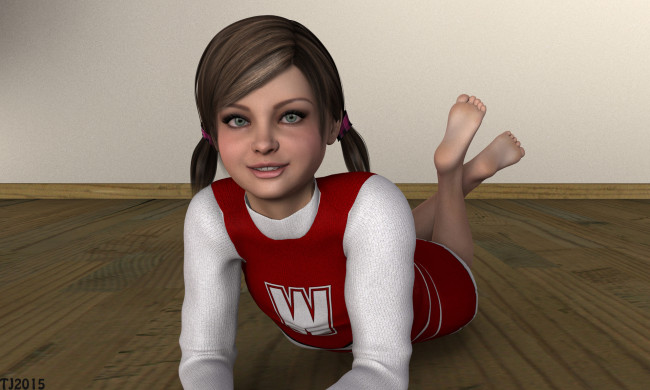 Обои картинки фото 3д графика, люди , people, фон, взгляд, девушка