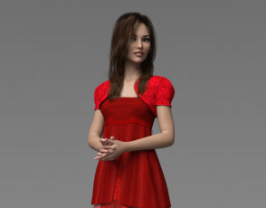 обоя 3д графика, море , sea, фон, взгляд, девушка