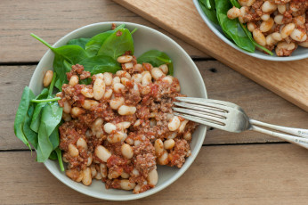 Картинка еда вторые+блюда фасоль