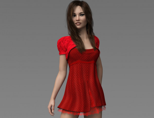 Обои картинки фото 3д графика, люди , people, фон, взгляд, девушка