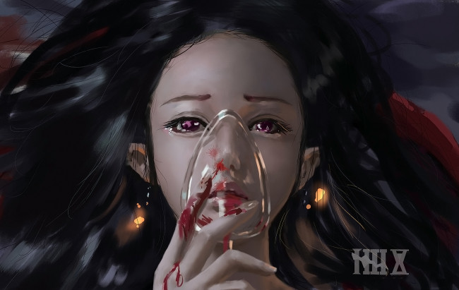 Обои картинки фото рисованное, люди, девушка