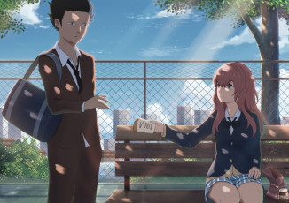 Картинка аниме koe+no+katachi форма голоса