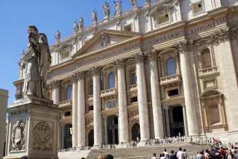 Картинка basilica+of+san+pietro+al+vaticano города рим +ватикан+ италия basilica of san pietro al vaticano