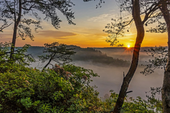 Картинка природа восходы закаты простор