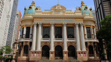 Картинка municipal+theatre города рио-де-жанейро+ бразилия municipal theatre