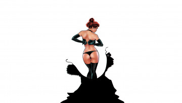 Картинка рисованное люди фон девушка