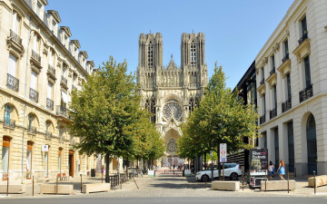 Картинка cathedral+in+reims +france города -+католические+соборы +костелы +аббатства france cathedral in reims
