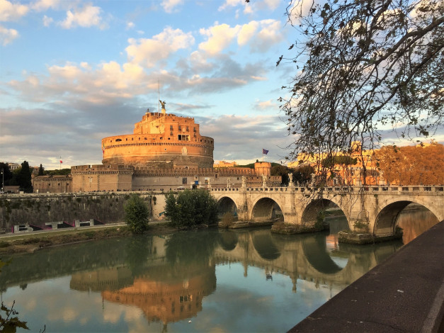 Обои картинки фото castel sant`angelo, города, рим,  ватикан , италия, castel, sant'angelo