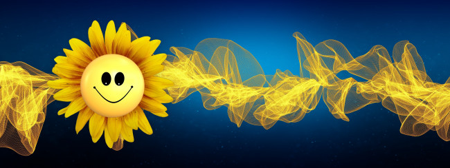 Обои картинки фото разное, компьютерный дизайн, подсолнух, смайлик, цвет, фон, узор