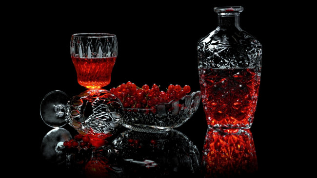 Обои картинки фото еда, смородина, красная, ягоды