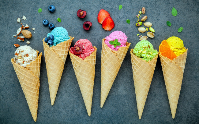 Обои картинки фото еда, мороженое,  десерты