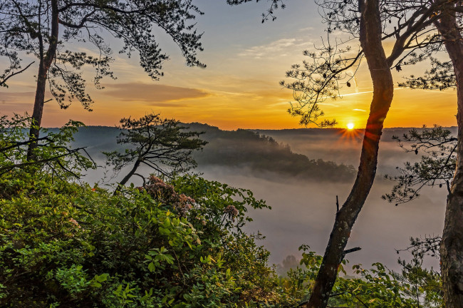 Обои картинки фото природа, восходы, закаты, простор