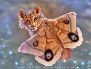 Картинка календари фэнтези 2019 calendar существо крылья морда