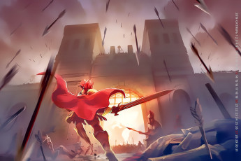 обоя календари, фэнтези, здание, оружие, 2019, calendar, битва, воин, стрела