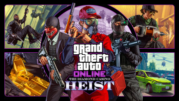 Картинка gta+online+the+diamond+casino+heist видео+игры grand+theft+auto+online rockstar games обновление gta online постер the diamond casino heist
