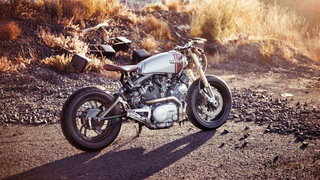 Обои картинки фото мотоциклы, yamaha, xv750