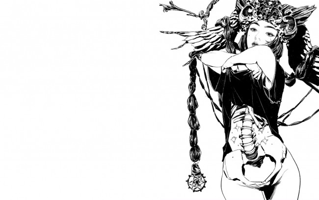 Обои картинки фото рисованное, люди, девушка, бодиарт