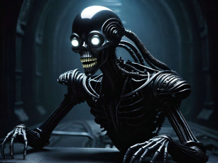 Картинка 3д+графика ужас+ horror нейросети графика нейроарт ai art нейронные сети рисунки нейро искусство