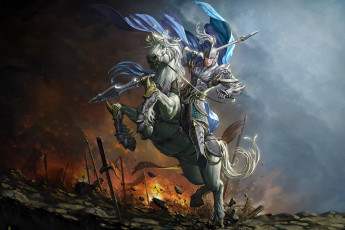 обоя фэнтези, люди, воин