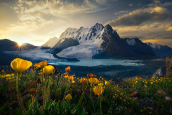 обоя природа, радуга, пейзаж