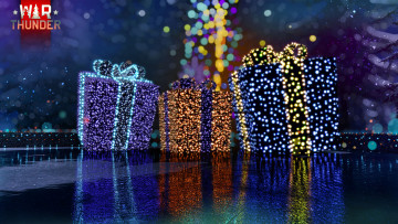 Картинка видео+игры war+thunder подарки огни новый год