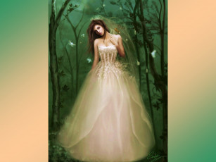 Картинка белая роза фэнтези девушки