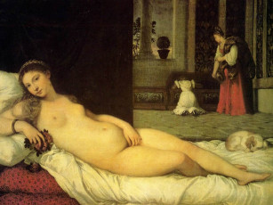 Картинка тициан венера урбинская рисованные живопись