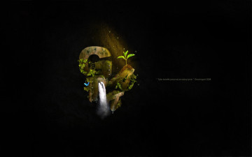 Картинка 3д графика nature landscape природа