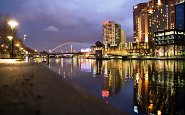 Картинка города огни ночного