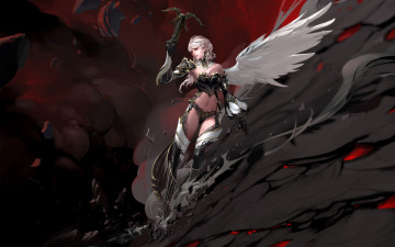 Картинка видео игры lineage ii the chaotic throne kamael hellbound