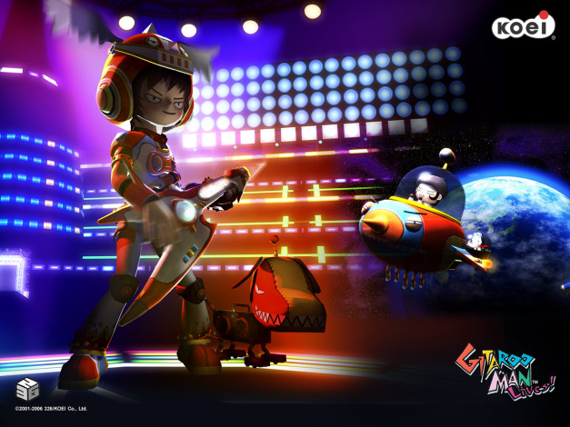 Обои картинки фото gitaroo, man, lives, видео, игры