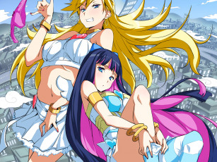 Картинка аниме panty stocking with garterbelt
