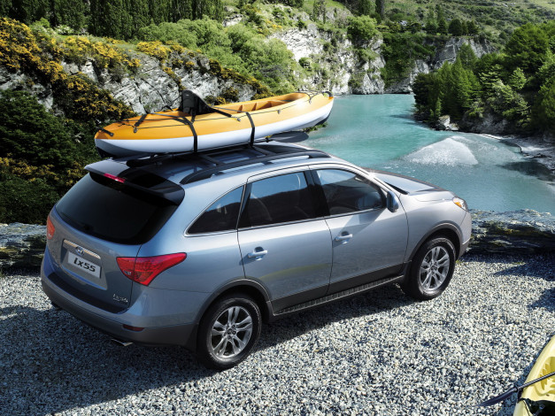 Обои картинки фото автомобили, hyundai, ix55