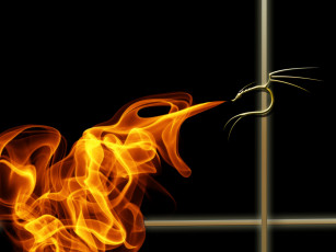 Картинка 3д графика abstract абстракции дракон