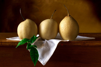 обоя еда, груши, желтый, салфетка