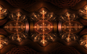 Картинка 3д графика fractal фракталы фон узор